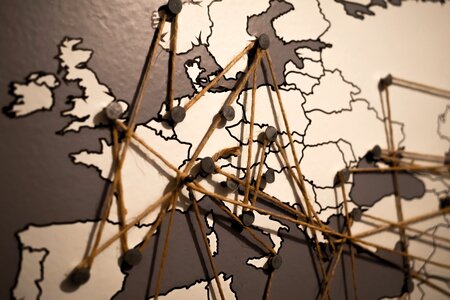 Connections network continent
