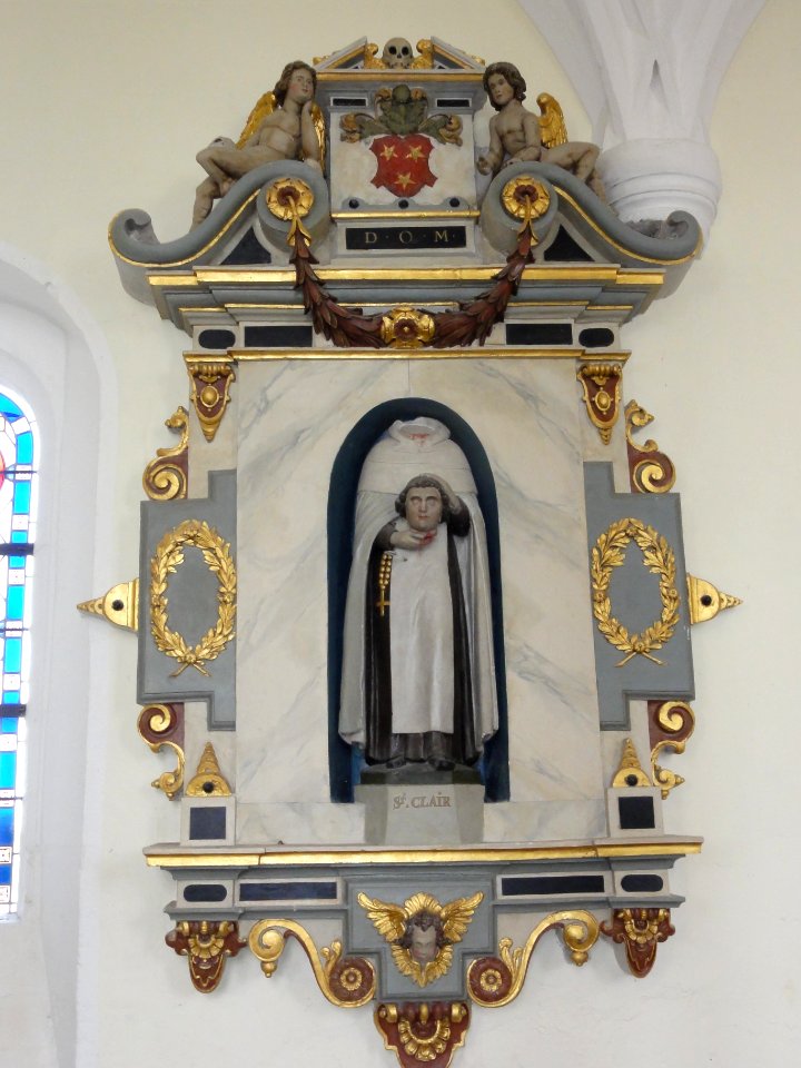 Raffetot (Seine-Mar.) église, statue 05 Saint Clair