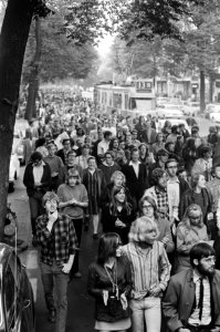 Protestdemonstratie studenten en arbeiders rechtzaken tegen Maagdenhuisbezetters, Bestanddeelnr 922-5194