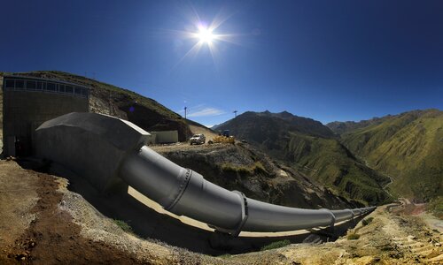 Peru water dam dredge
