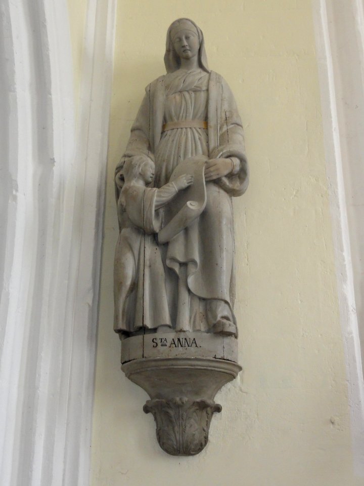 Raffetot (Seine-Mar.) église, statue 12 Sancta Anna