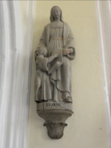 Raffetot (Seine-Mar.) église, statue 12 Sancta Anna