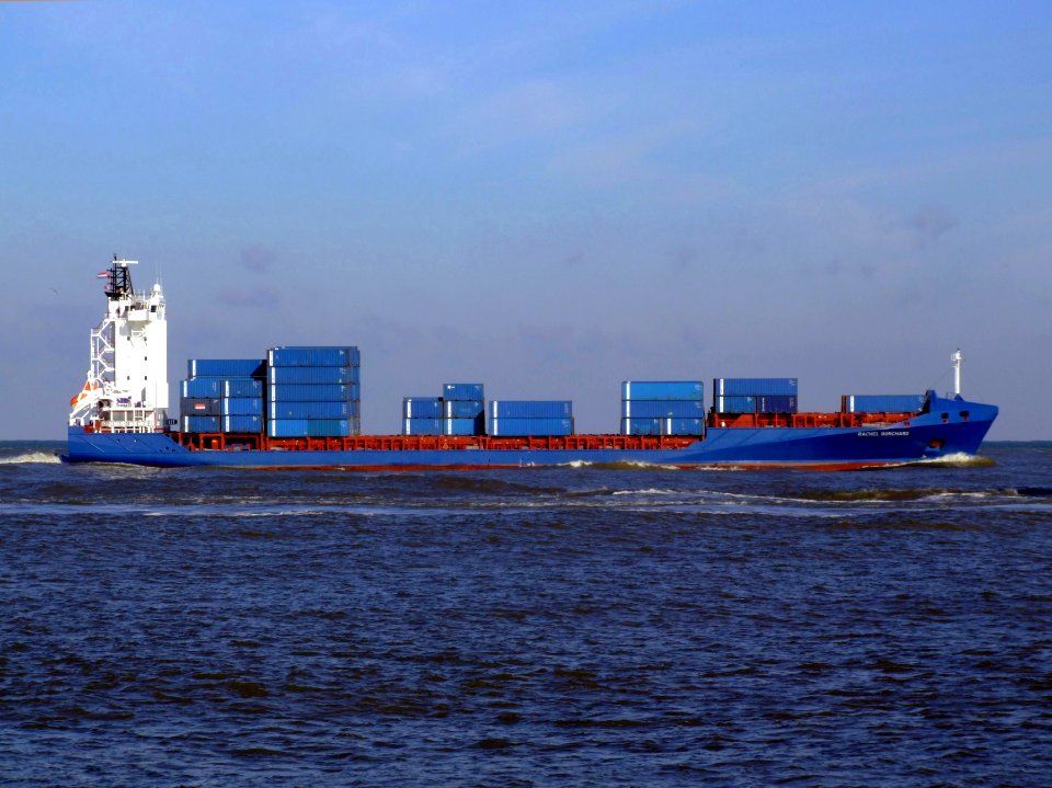 Rachel Borchard approaching Port of Rotterdam 25-Jan-2007