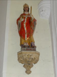 Raffetot (Seine-Mar.) église, statue 09 Saint Nicolas