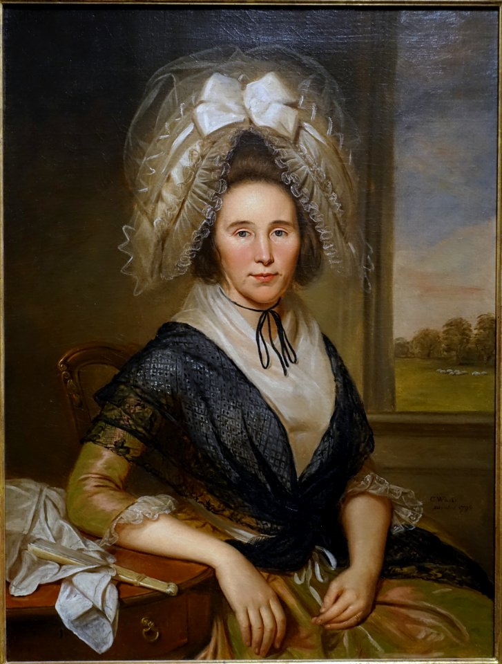 Rachel Leeds Kerr by Charles Willson Peale, 1790, oil on canvas - Dallas Museum of Art - DSC04740