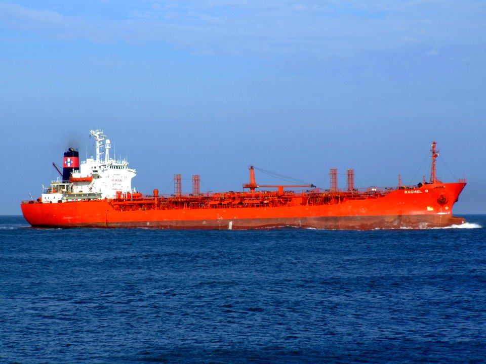 Rachel B p2-1 approaching Port of Rotterdam, Holland 27-Jan-2005