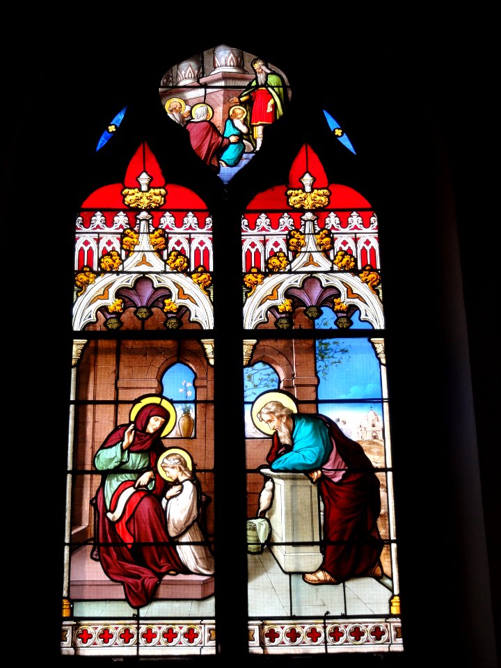 Résigny (Aisne) église, vitrail 09