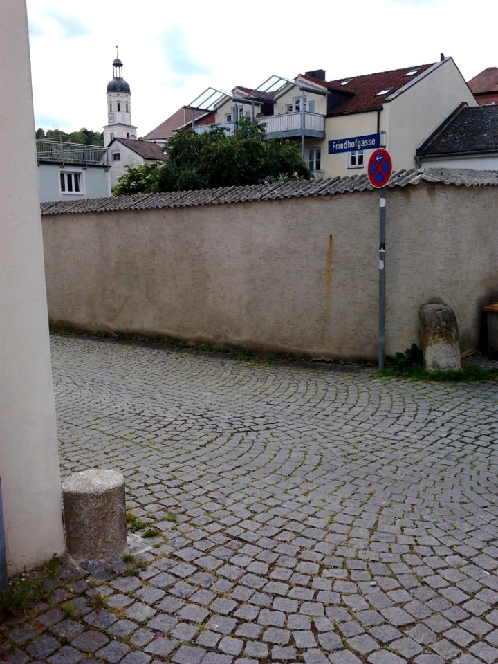 Radabweiser Eichstätt Gottesackergasse–Friedhofgasse