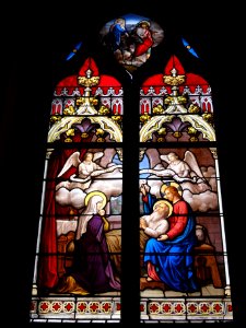 Résigny (Aisne) église, vitrail 13