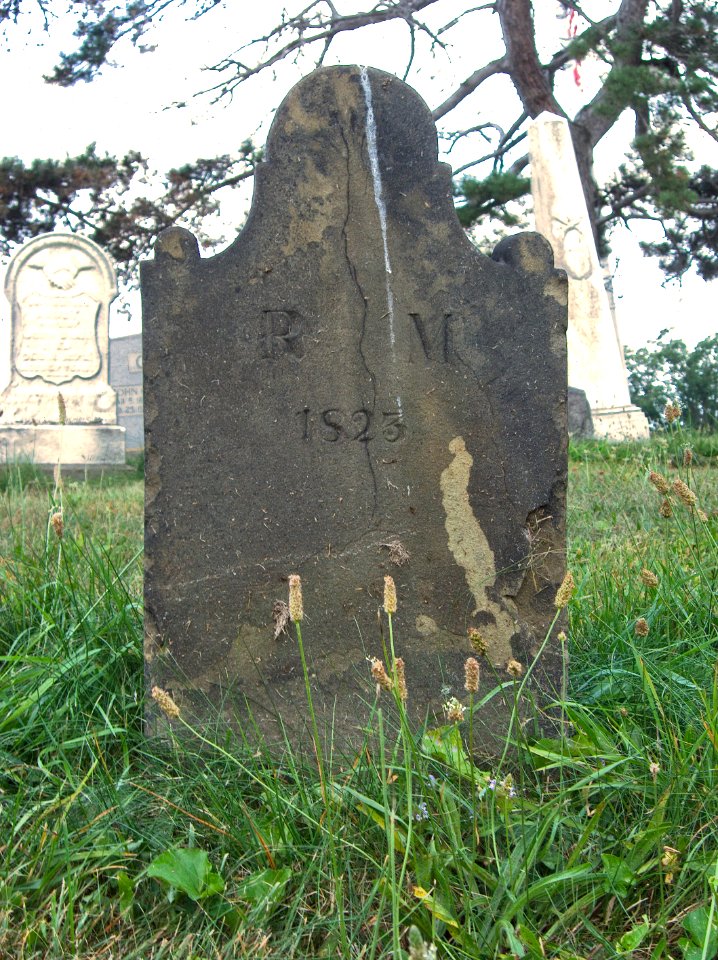 R. M. Tombstone, Hiland Cemetery, 2015-08-17, 01