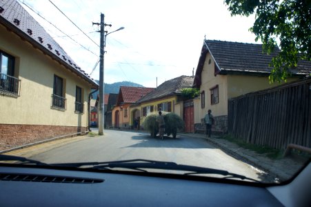Răşinari, car cu fîn