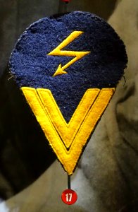 Radio operator's patch, U-505 - Museum of Science and Industry (Chicago) - DSC06755