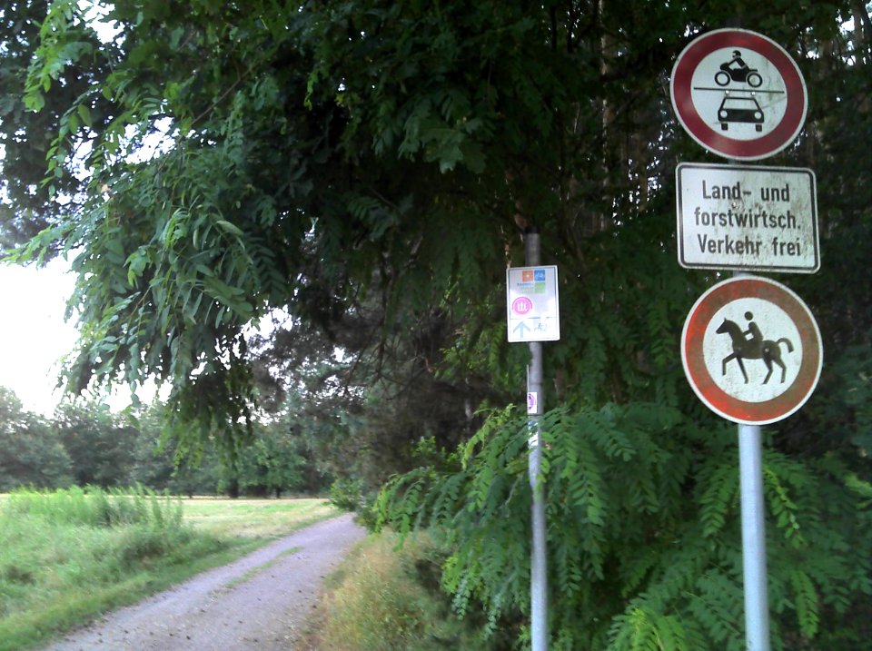 Radroute Berlin-Leipzig südwestlich von Zahna Ende Juli 2013