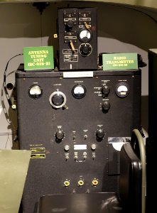 Radio Transmitter BC-610-H (Hallicrafters) and Antenna Tuning Unit BC-939-B (Hallicrafters) - National Electronics Museum - DSC00247