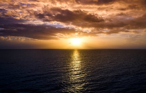 Sea sky sun photo