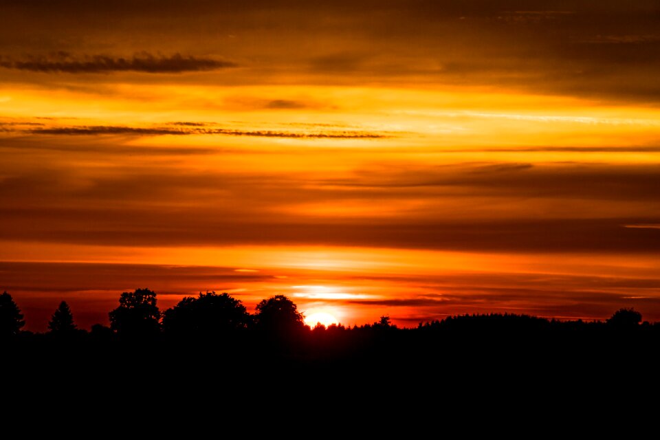 Evening sky abendstimmung evening