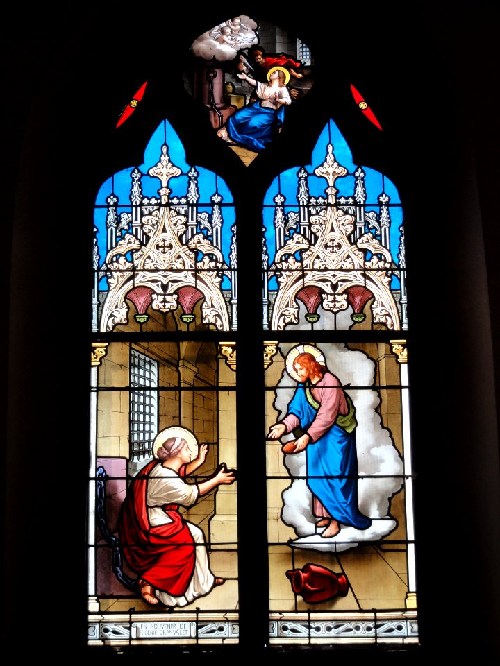 Résigny (Aisne) église, vitrail 12
