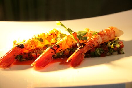 Food dinner shrimp photo