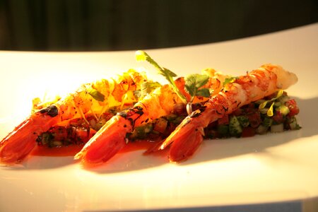 Food dinner shrimp