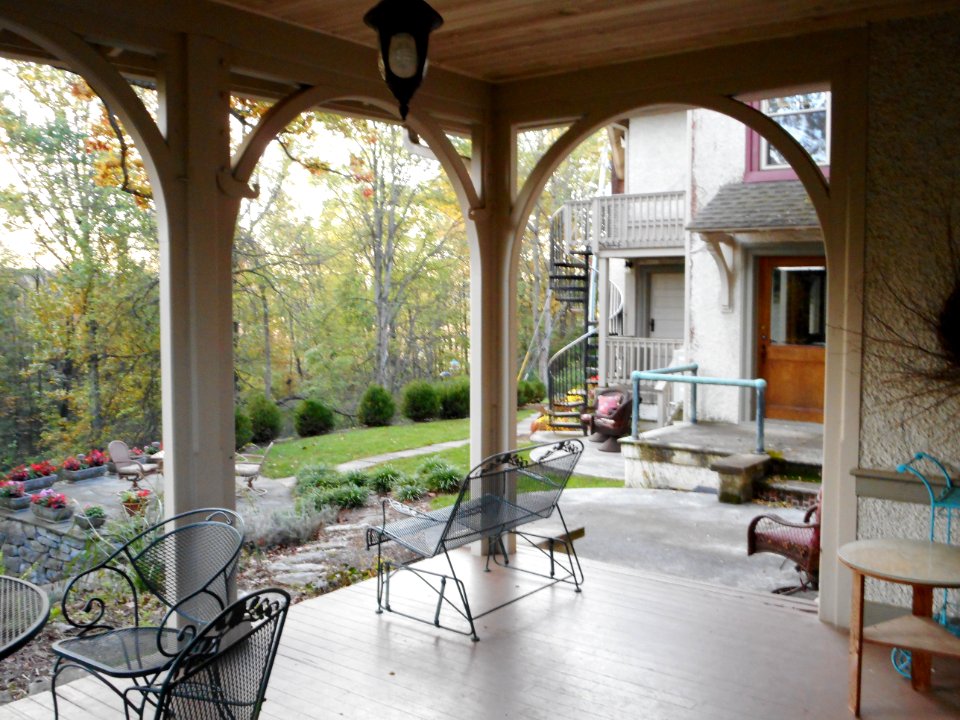 Ragged Edge FrankCo PA porch and garden