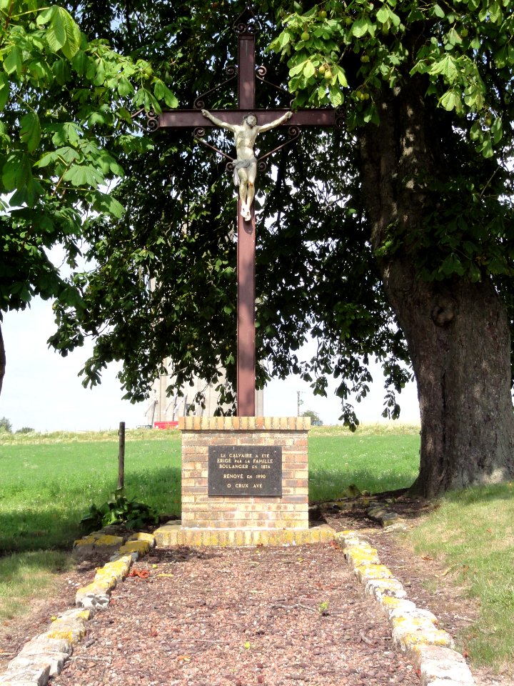 Ramicourt (Aisne) croix de chemin