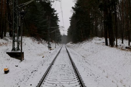 Rail in Ferch with snow 2021-02-07 02