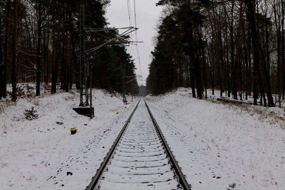Rail in Ferch with snow 2021-02-07 03