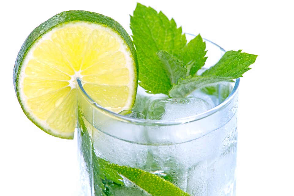 Cocktail white glass