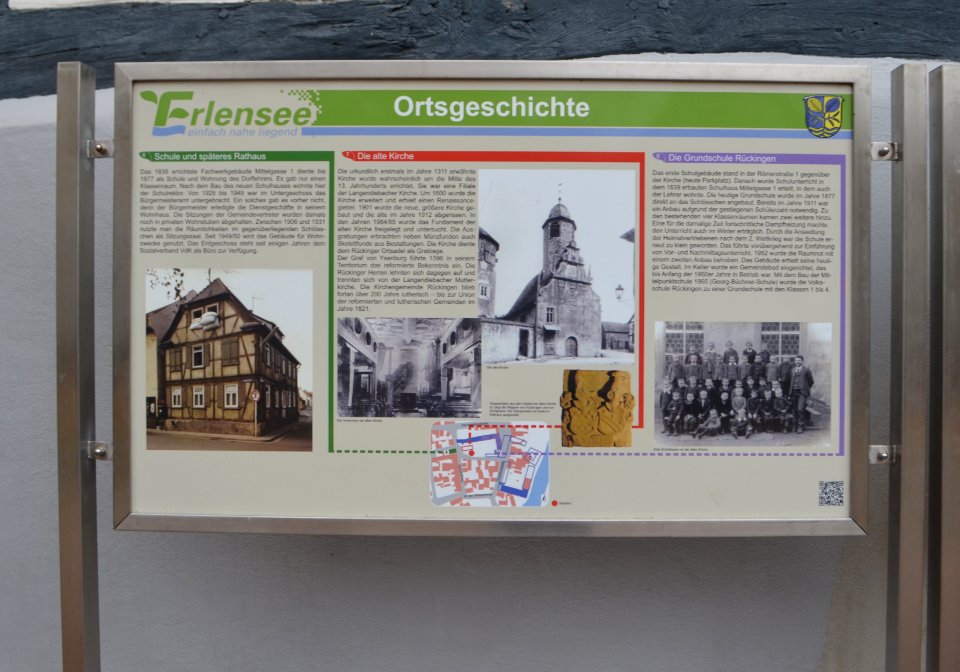 Rückingen, Kirche, Infotafel