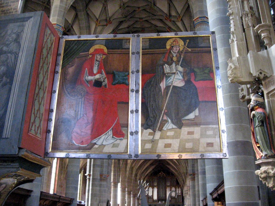 Rückseite des linken Seitenflügels des Hauptaltars von St. Michael in Schwäbisch Hall