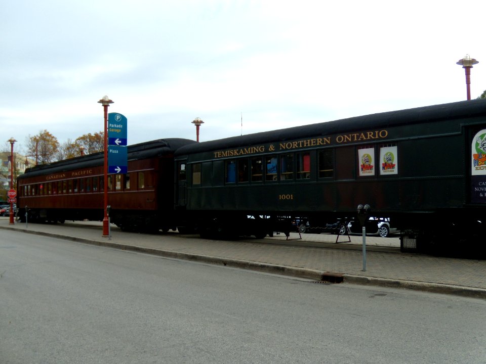 Rail Cars at The Forks in Winnipeg Manitoba