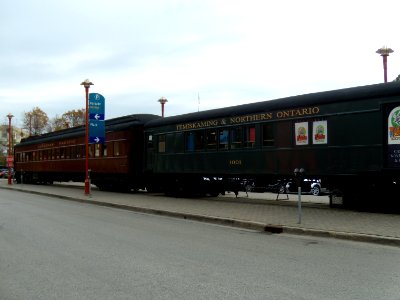 Rail Cars at The Forks in Winnipeg Manitoba photo