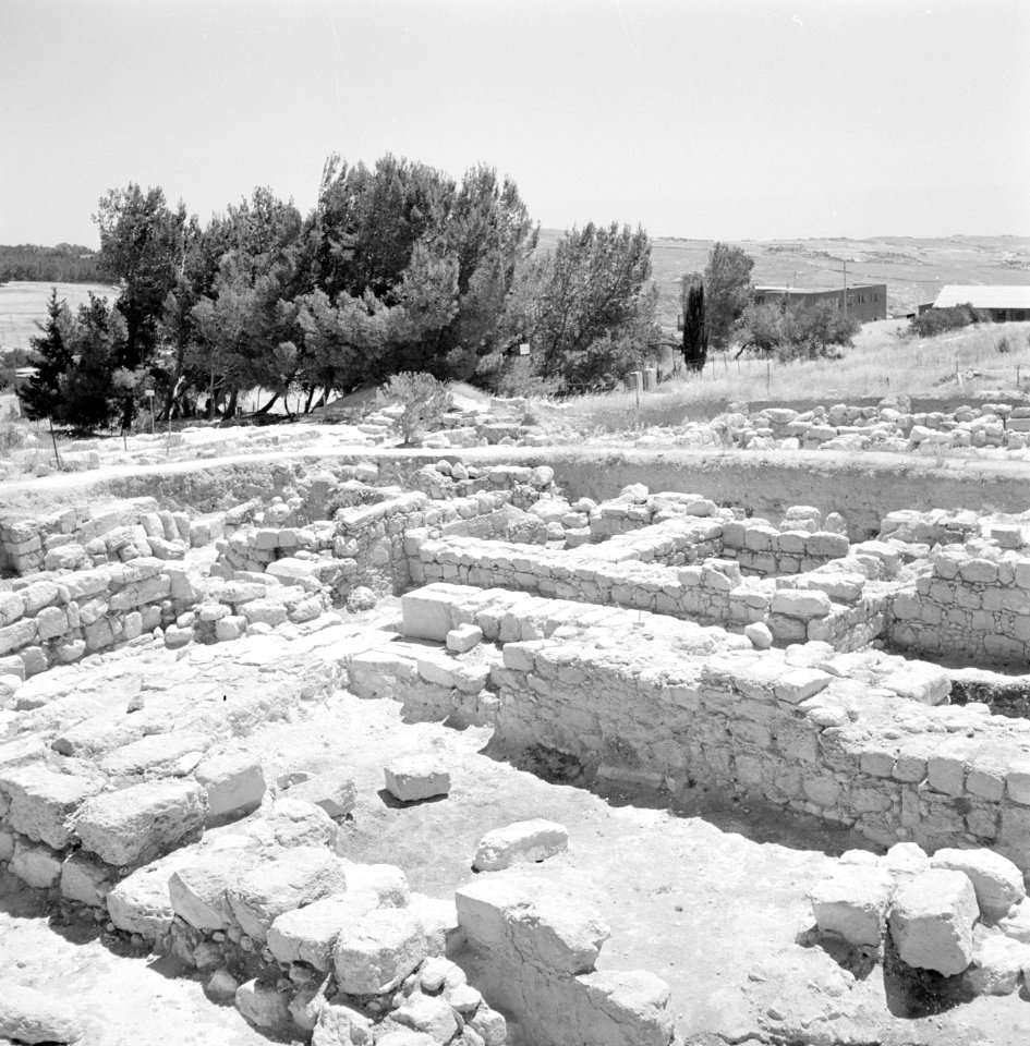 Ramat Rachel Archeologische resten van bouwwerken, Bestanddeelnr 255-3852