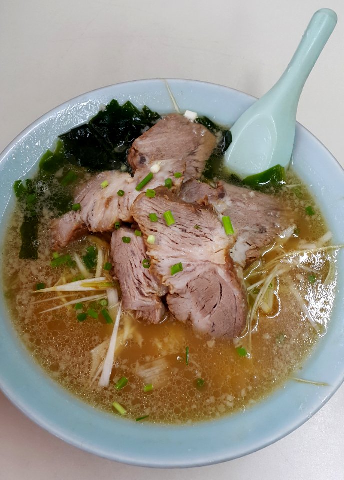 Ramen with extra pork and onions