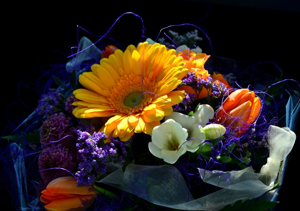 Flowers birthday bouquet gerbera