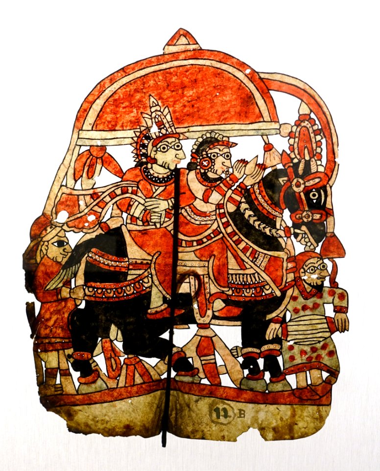 Rama and Sita astride a horse following their wedding - Museu do Oriente - Lisbon, Portugal - DSC06650