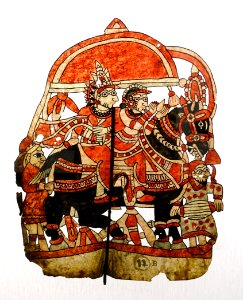 Rama and Sita astride a horse following their wedding - Museu do Oriente - Lisbon, Portugal - DSC06650