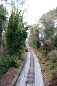 Railroad tracks, North Decatur, Georgia, March 2017 photo