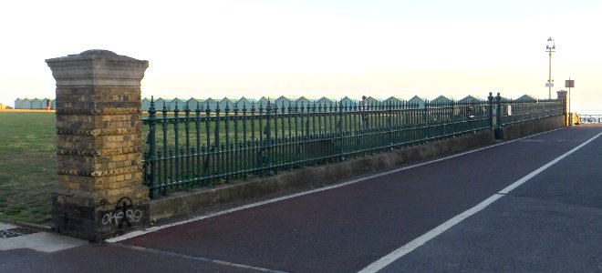 Railings at King's Lawn, Hove (September 2013)