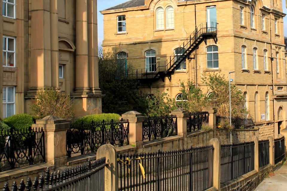 Railings And Wall Outside Highfield United Reformed Church