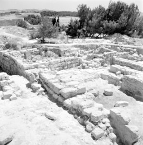 Ramat Rachel Archeologische resten van bouwwerken, Bestanddeelnr 255-3848
