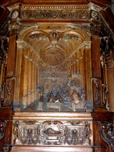 Raismes (Nord, Fr) Église Saint-Nicolas, la chaire de Vérité, détail