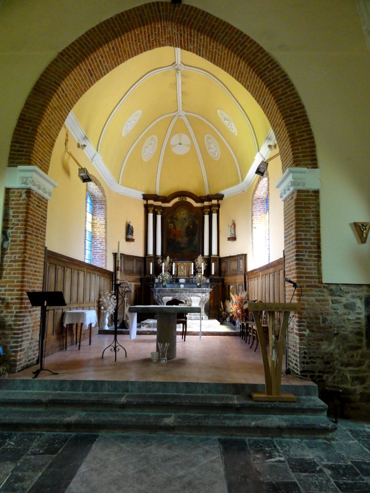 Rainsars (Nord, Fr) église, intérieur