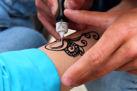 Henna black ink washable
