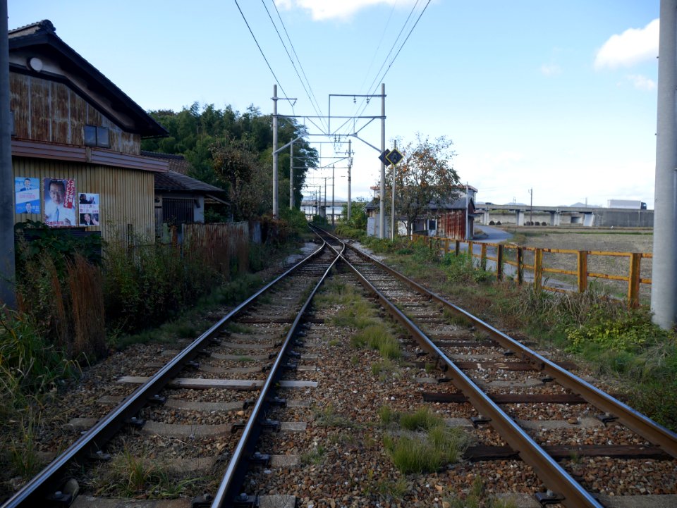 Railroad switch Musa station viewing west 20191115
