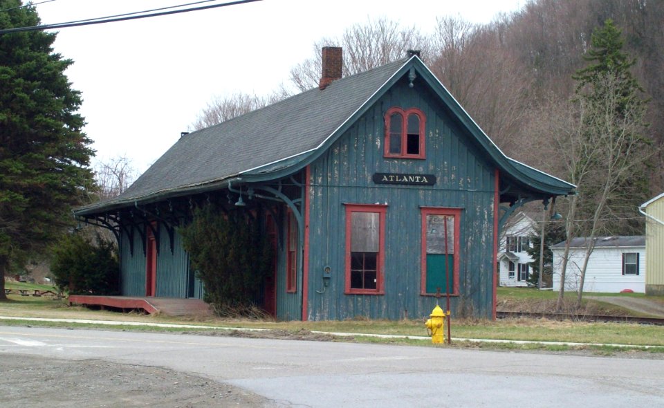 Railroad station at Atlanta Apr 11