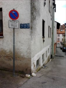 Radabweiser Eichstätt Webergasse 17–Büttelgasse (2)