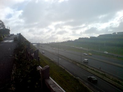 Rainclouds Over Ridiculously Steep Hendry Hill Cycleway