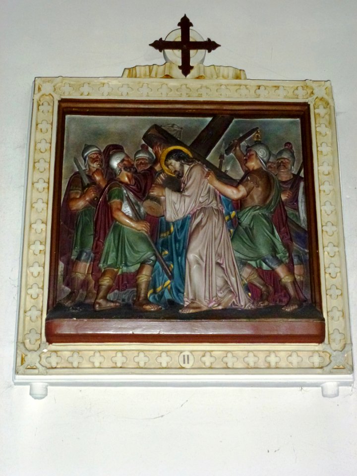 Raimbeaucourt (Nord, Fr) église, chemin de Croix, station 02