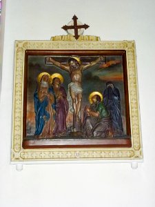 Raimbeaucourt (Nord, Fr) église, chemin de Croix, station 12